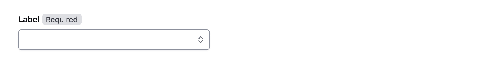 Showing required next to the label for the Super Select
